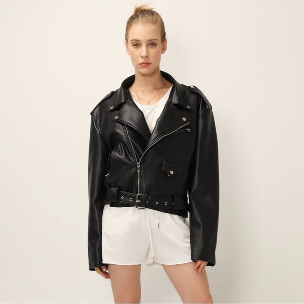 Storets Leather Biker Jacket